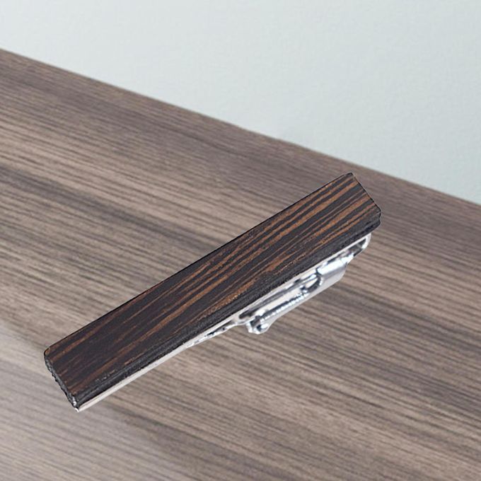 Wood Men Fashion Tie Clips Pinch Necktie Bar Clasps Door Frame