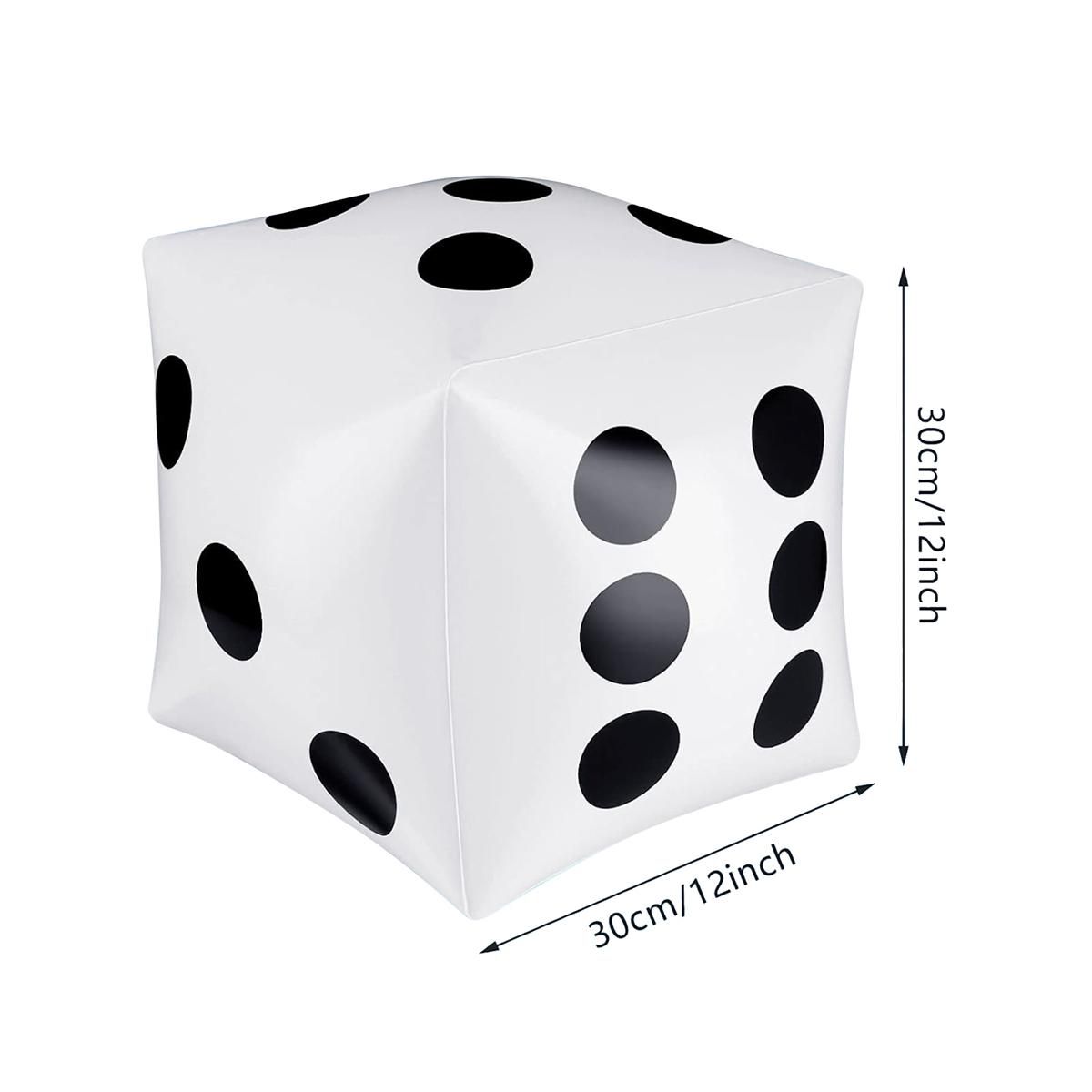 3 Pack Jumbo Inflatable Dice 12 Inch Giant Inflatable Jumbo