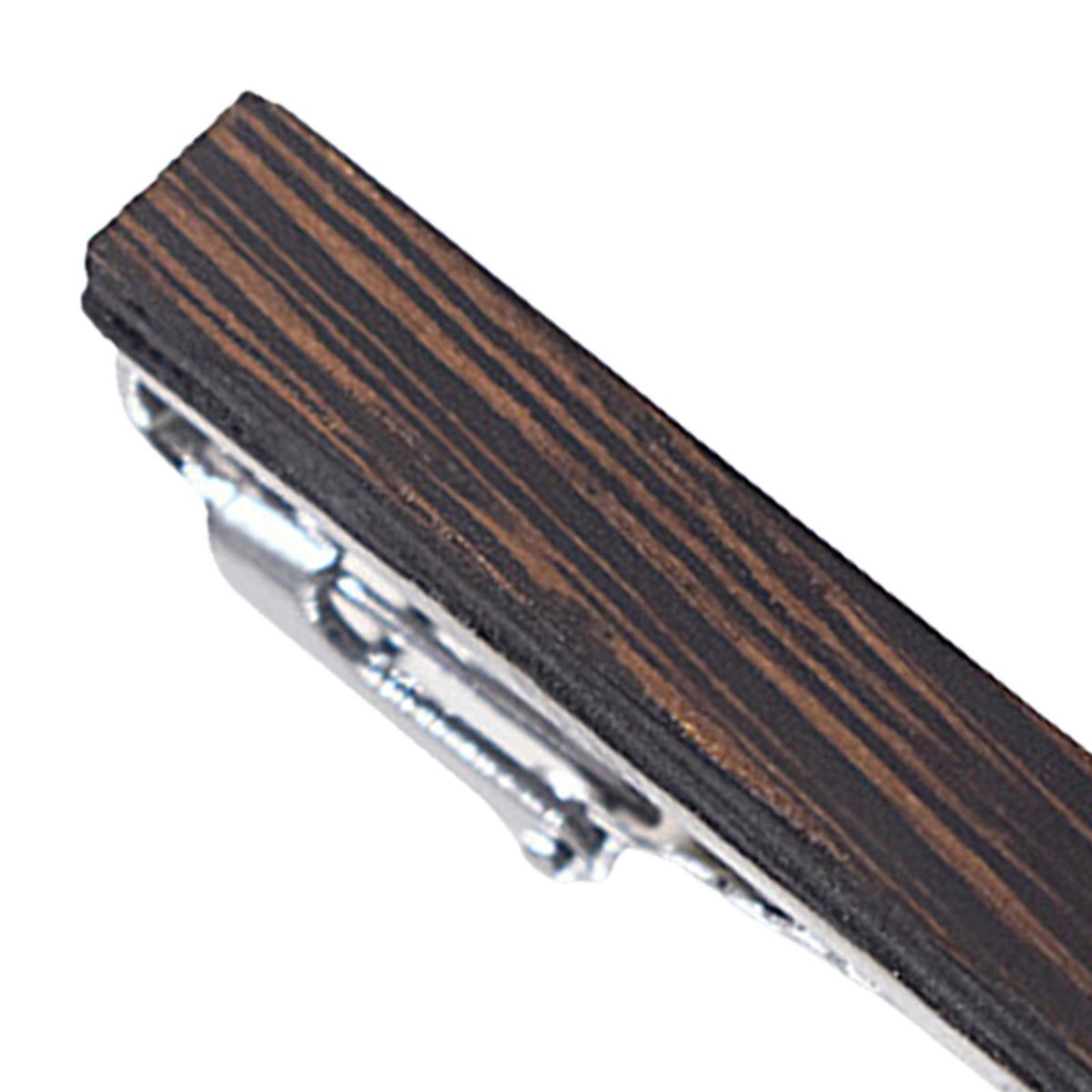 Wood Simple Men Tie Clip Bar Necktie Clasp Clamp Door