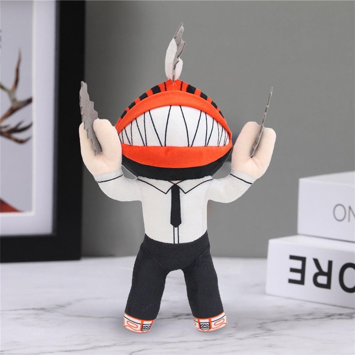 Anime Plush Toy Stuffed Chainsawman Doll Plush Toy Orange