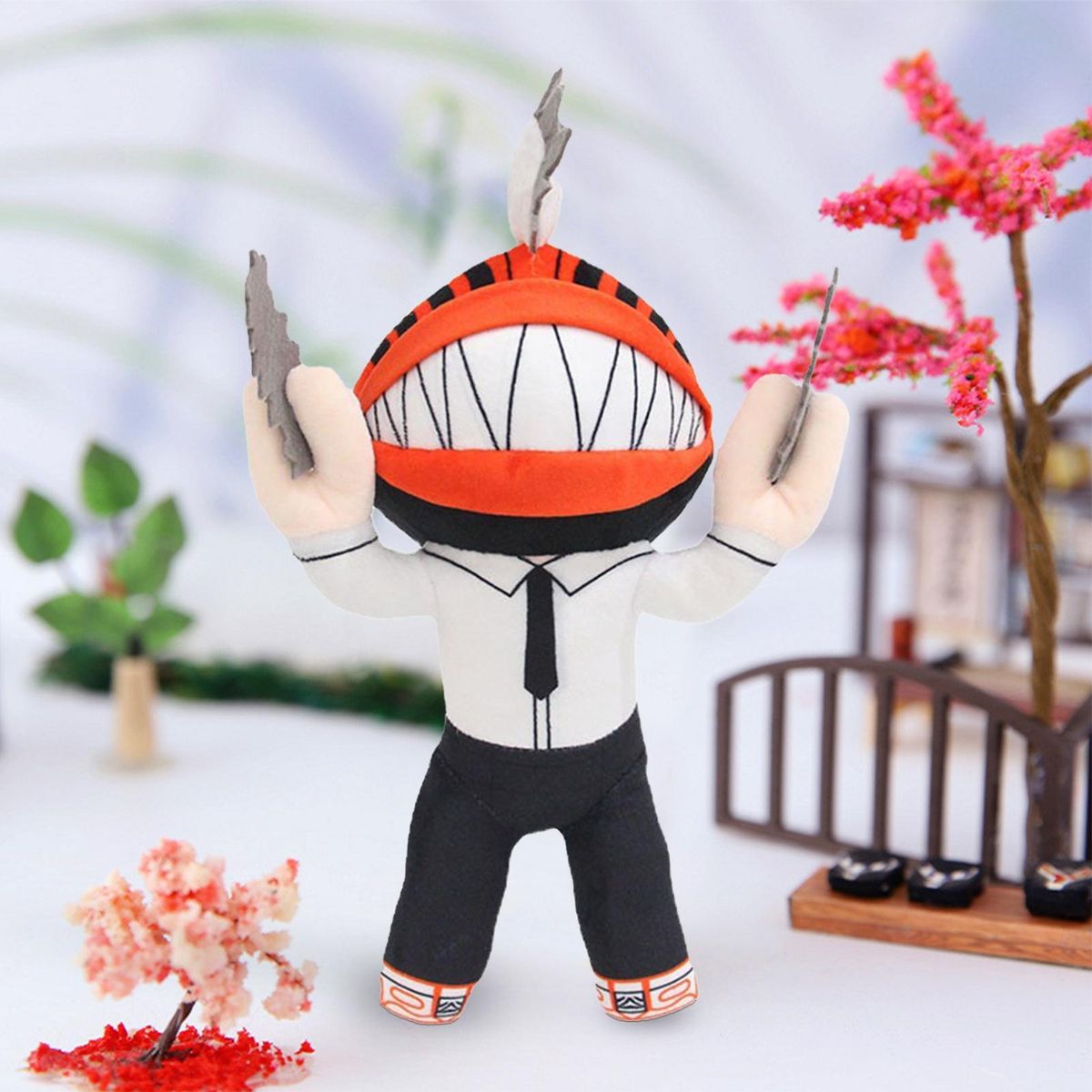 Anime Plush Toy Stuffed Chainsawman Doll Plush Toy Orange