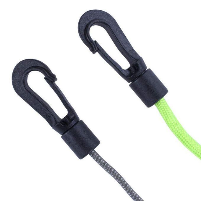 60Pcs Shock Bungee Cord Hook Karabiner Cord Black For 5mm Bungee