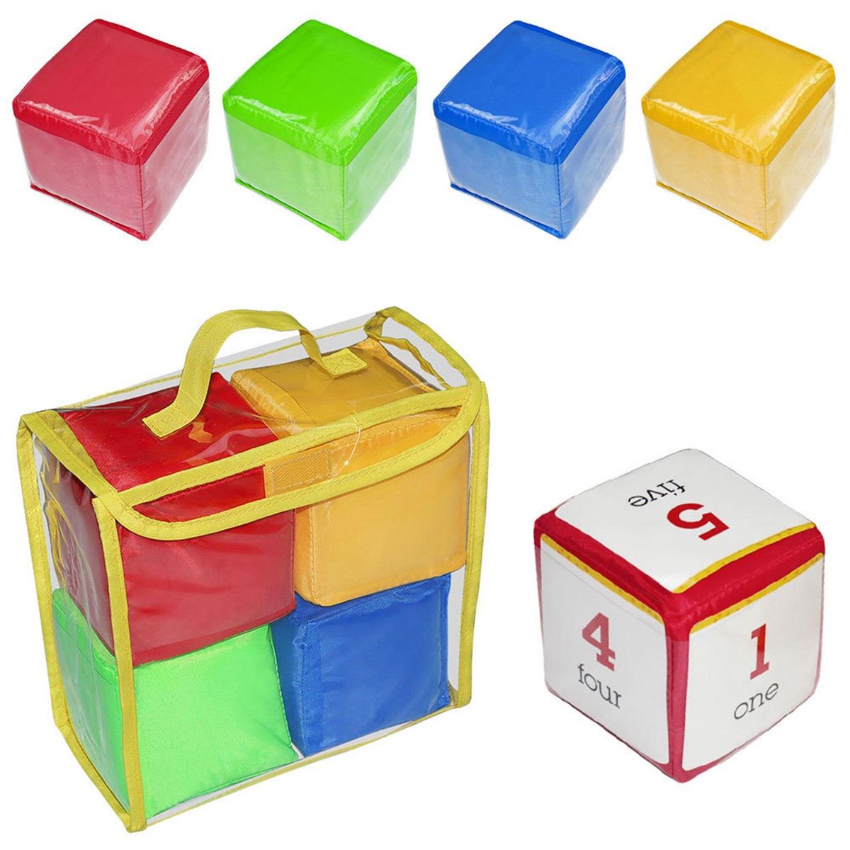 DIY Educational Playing Dice, Pocket Squares,for Teaching -