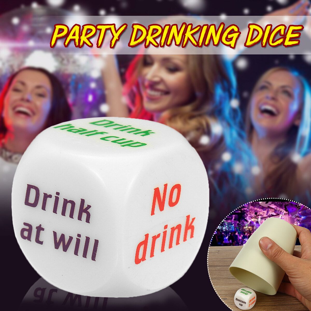 Party Bar Drinking Mora Dice Decider Game Pub Toy Die Funny Adult Stag Hen Gift