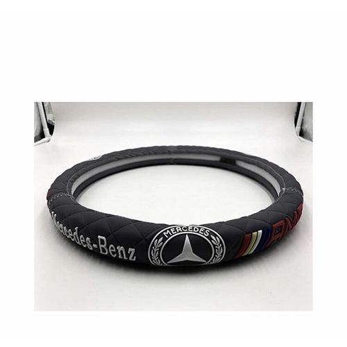Universal Mercedes Benz Steering Wheel Cover Black