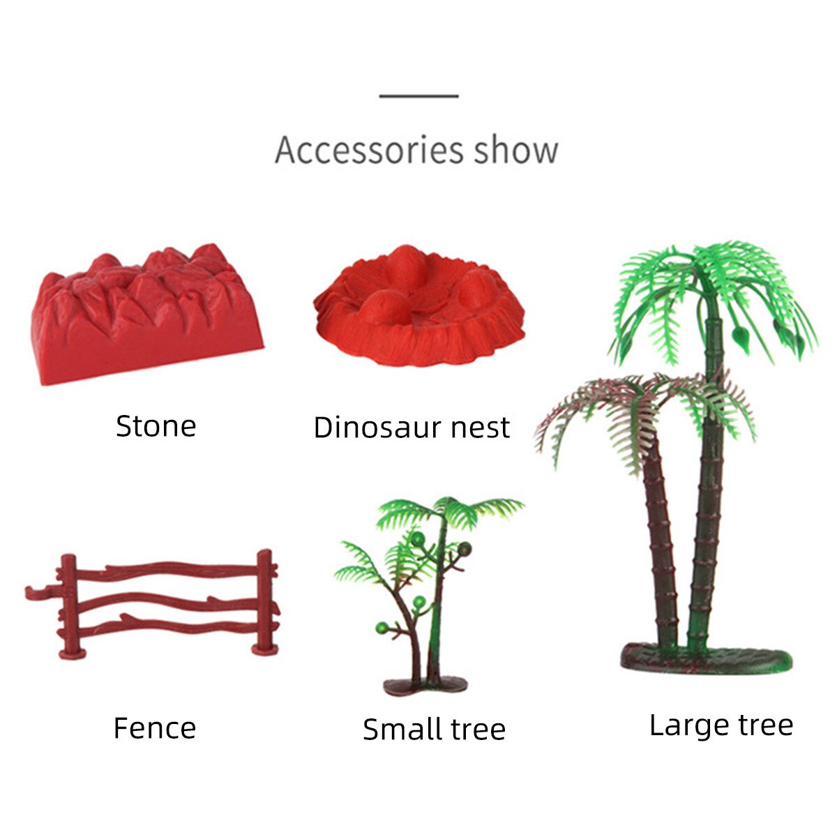 Kids Dinosaur Model Toy Set Dinosaur Figure With Play Mat Tree Large Mat+Large Dinosaur