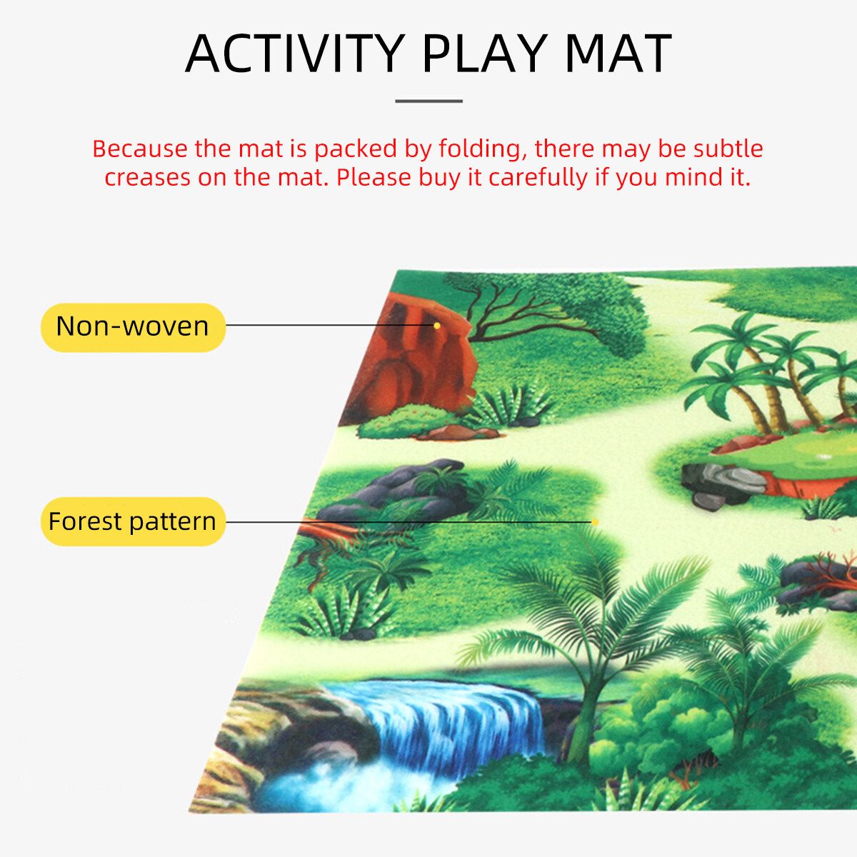 Kids Dinosaur Model Toy Set Dinosaur Figure With Play Mat Tree Large Mat+Large Dinosaur