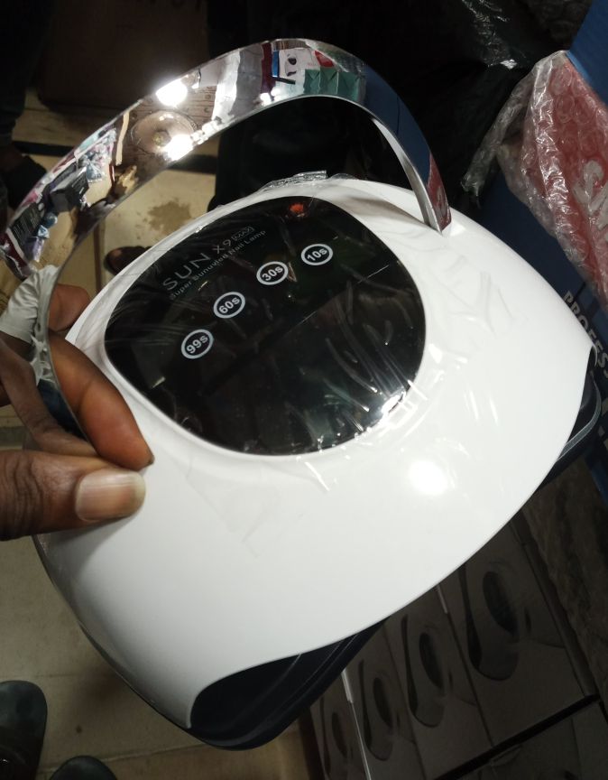 LED UV Fast Dryer Nail Lamp  220w With Touch Button- White