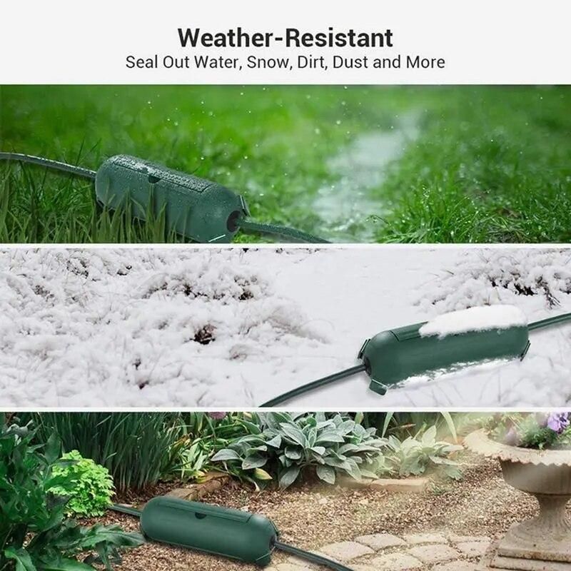 Outdoor Extension Cord Protection Cover Waterproof Cable Connection Protector Multifunctional Holder For Plugs And Connectors