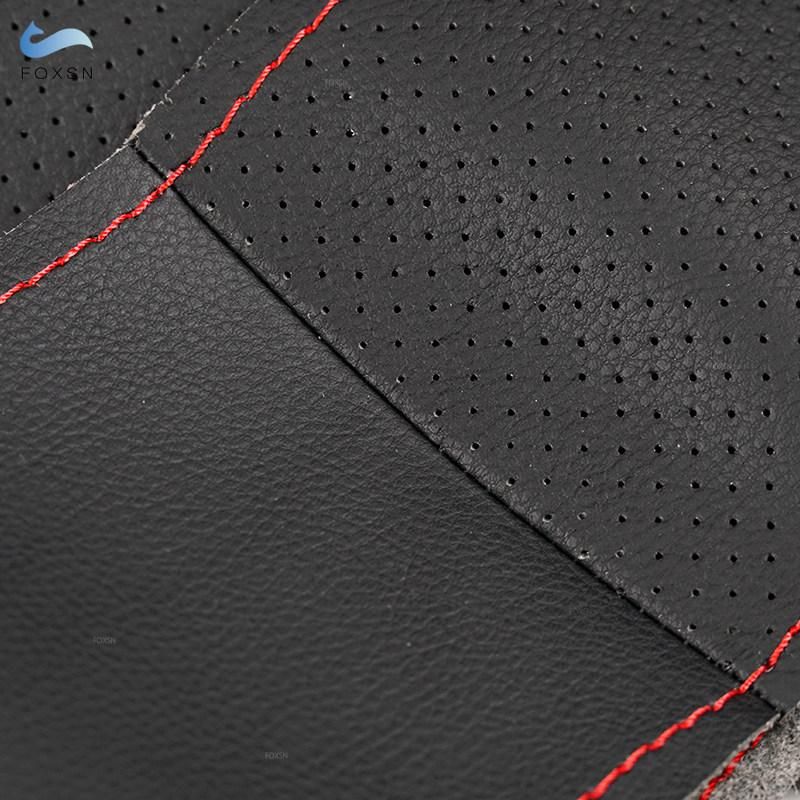 Car Braid Steering Wheel Cover For Toyota E'Z RAV4 2013 2014 Corolla iM 2017 Auris Scion iM 2016 Perforated Microfiber Leather
