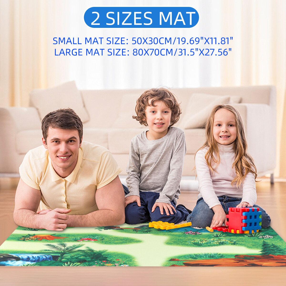 Kids Dinosaur Model Toy Set Dinosaur Figure With Play Mat Tree Small Mat+Small Dinosaur