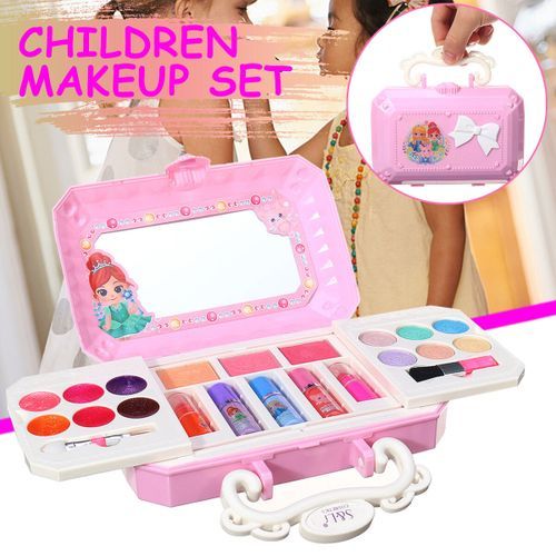 Princess Makeup Set Toy For Kids Cosmetic Girls Kit Eyeshadow Lip Gloss Kits