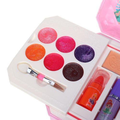 Princess Makeup Set Toy For Kids Cosmetic Girls Kit Eyeshadow Lip Gloss Kits