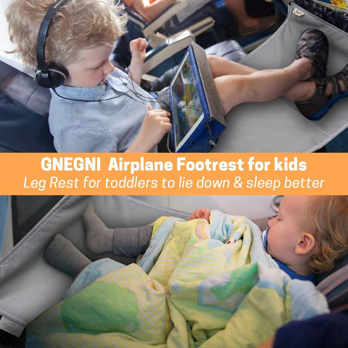 Toddler Airplane Bed Travel Use Toddler Airplane Seat Extender Grey