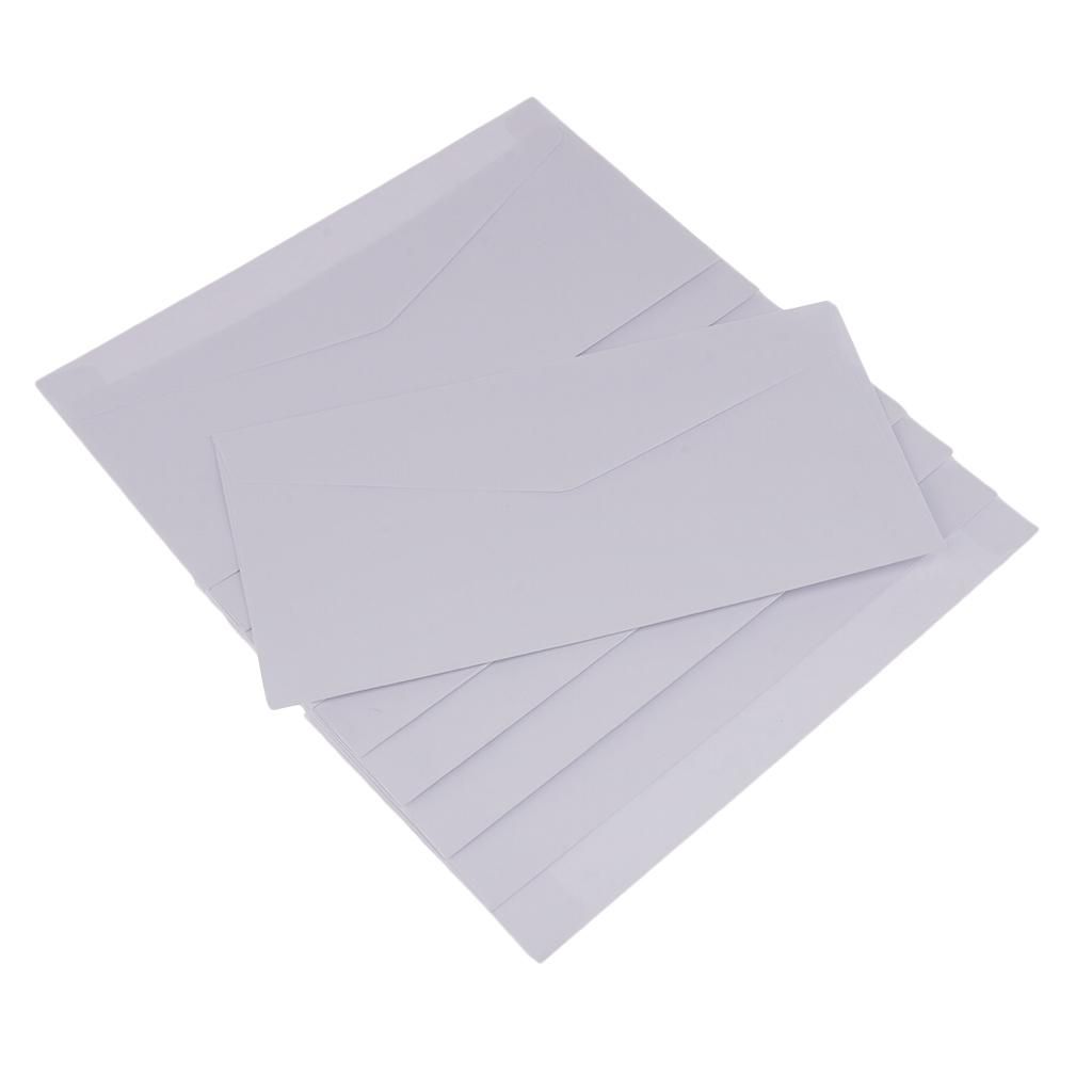 Thick Kraft Paper Bag Letter Size Sealed Bag Business Envelope White