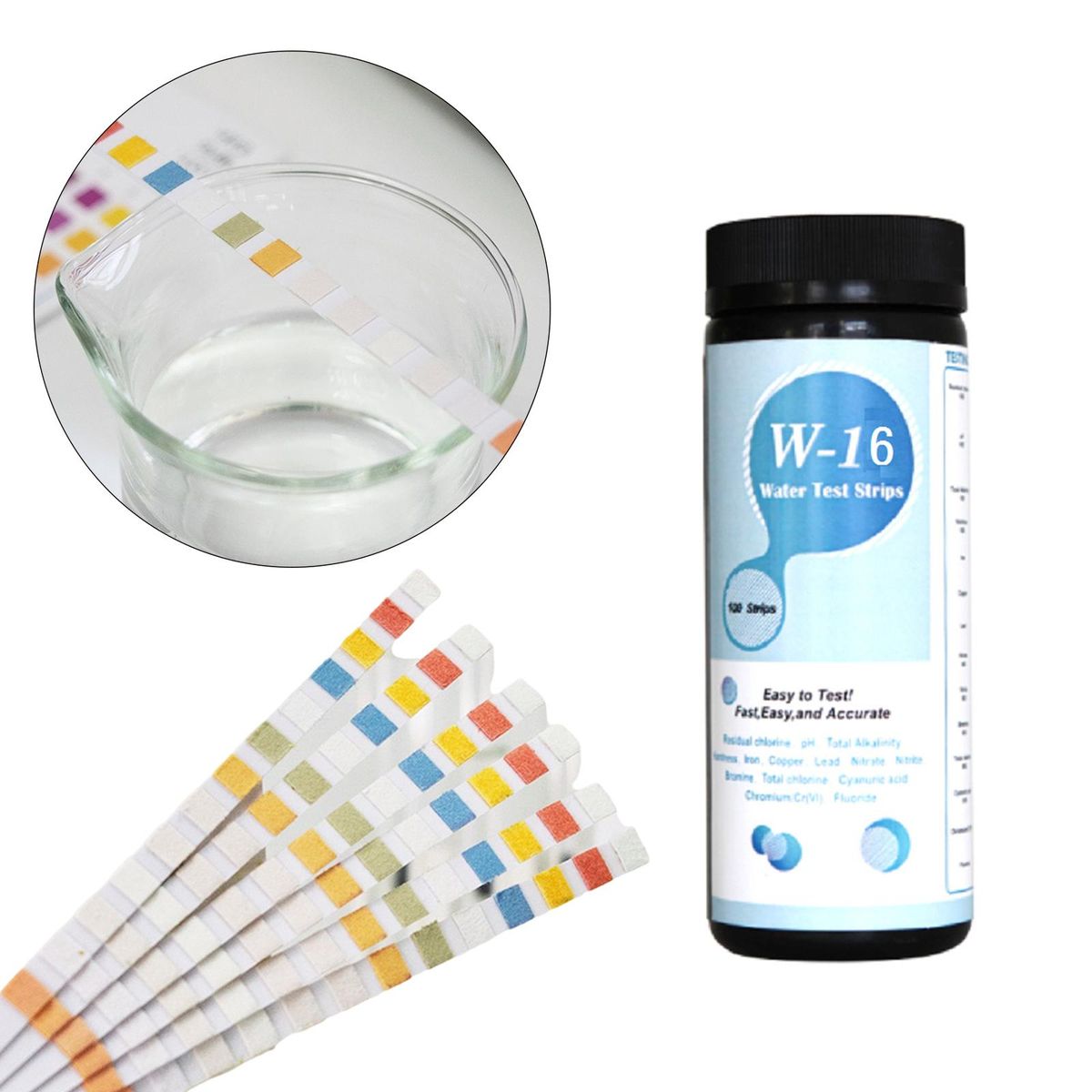 14  Water Quality Test Strip Accurate Hardness Bromine Water