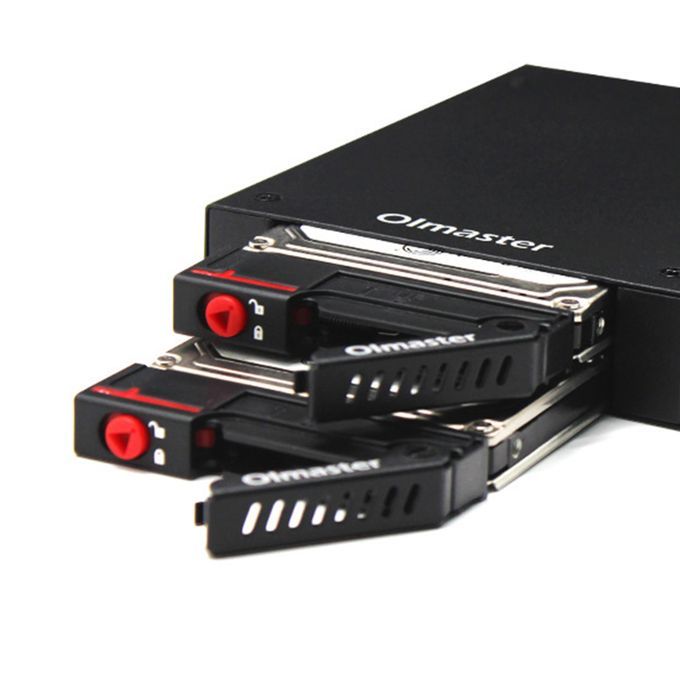 HDD Mobile Rack Dual Bays Enclosure 2.5" For 3.5" Floppy Drive