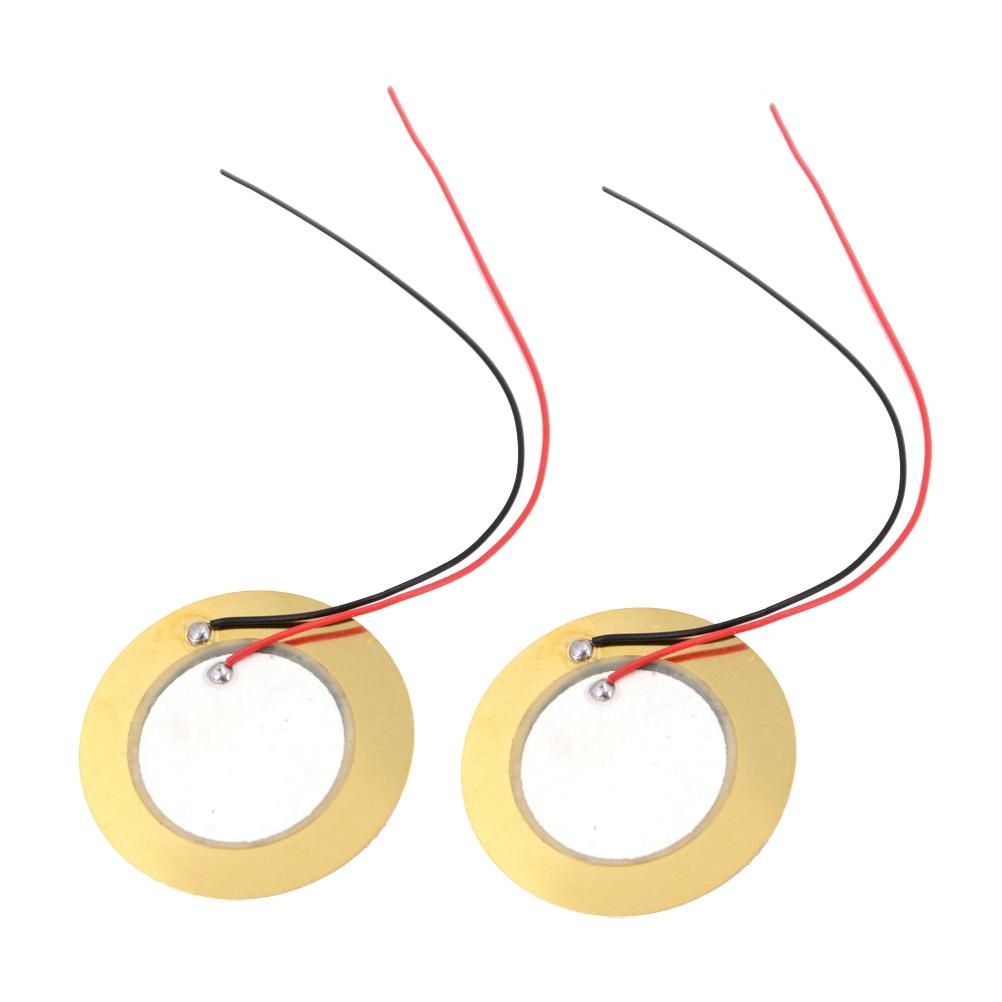 10 Pcs Piezoelectric Piezo Ceramic Wafer Plate Dia 27mm for Buzzer Loudspeaker