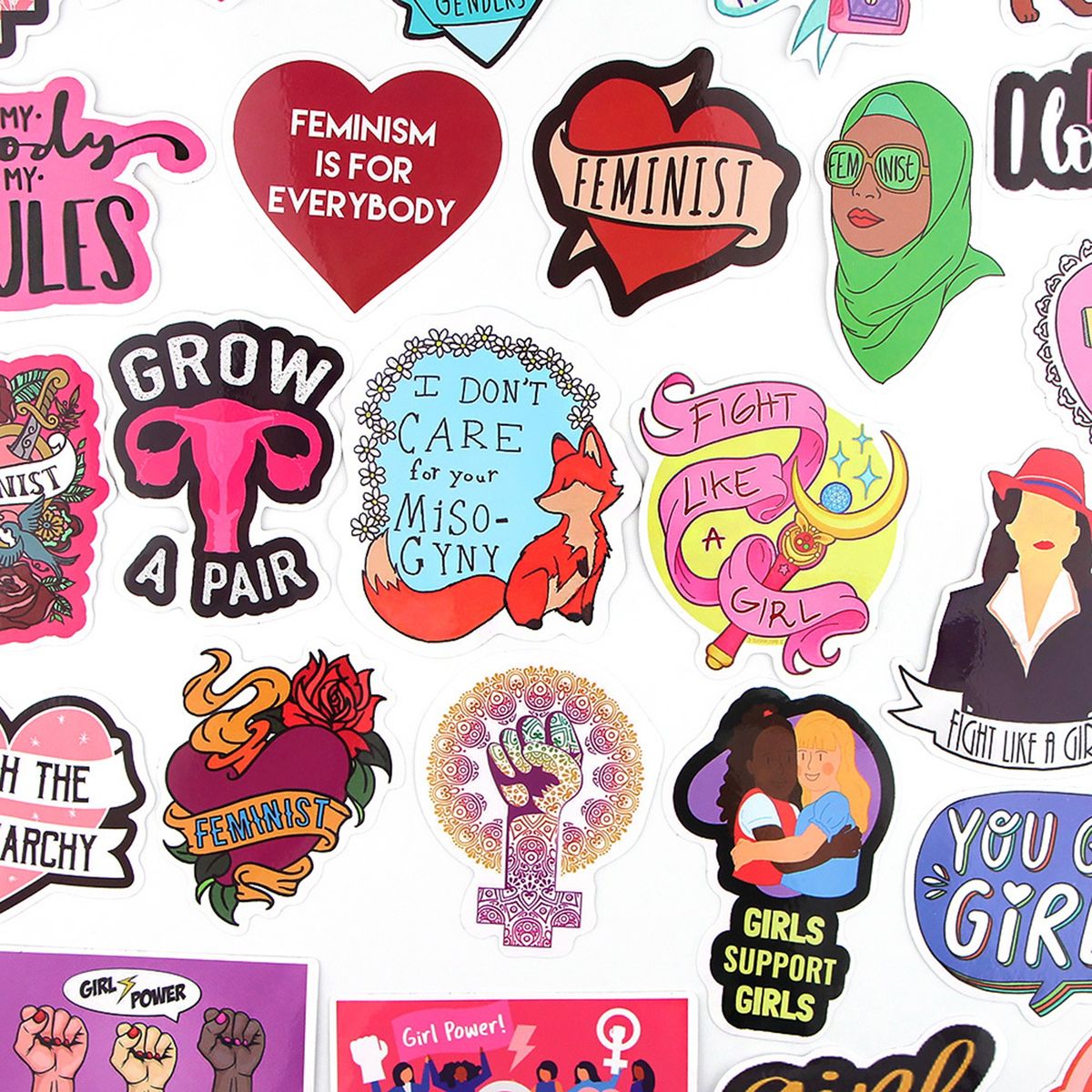 35Pcs Guitar Sticker High Viscosity Luggage Decals Mix Color