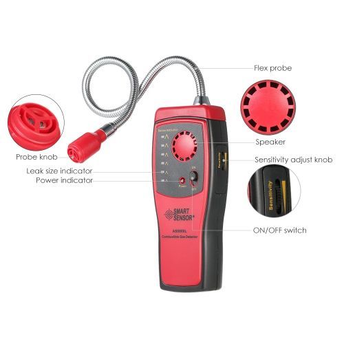 SMART SENSOR Handheld Mini Combustible Gas Sensor Analyzer Breath Alyzer Air Quality Monitor Gas Detector For Hazardous Gas Leak