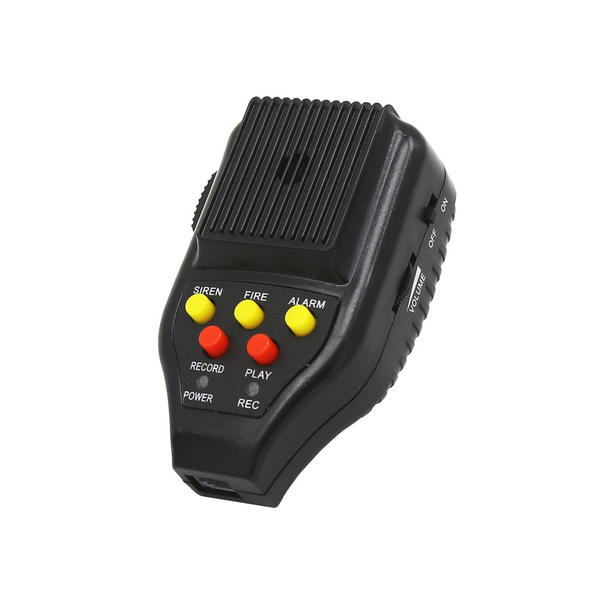 Car Recording Siren Speaker, 12V 100W 3 Tones Car Siren Horn Speaker and Mic PA Speaker System with Recording Function, Volume Control, Switch on-Off Function, Status Indicator Light