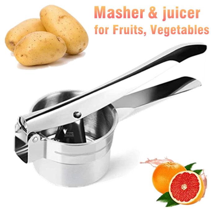 Stainless Steel Potato Ricer Masher Fruit Masher