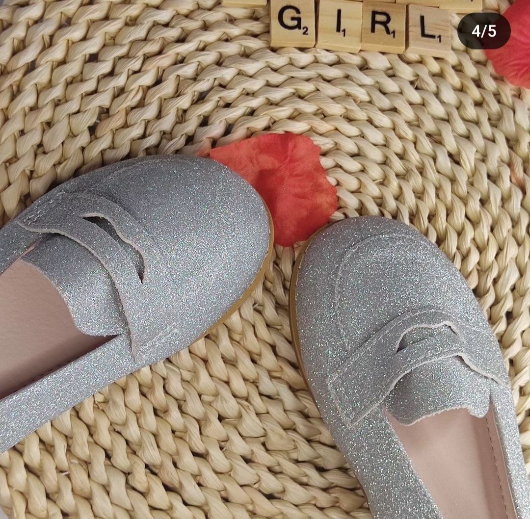Baby Girl Fashion Glitter Shoe (silver)