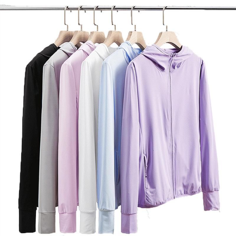 Ultrathin Sunscreen Jacket Women Men Cycling Fishing Jacket Outdoor Sport Sun Protection Hoodie Shirts Clothing Ice Silk Summer
