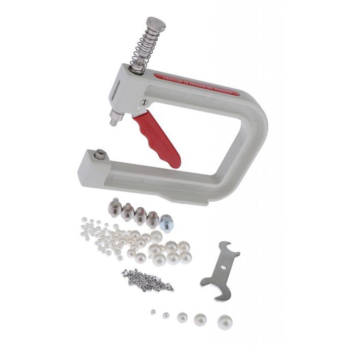 Manual Round Beads Rivet Fixing Machine For Sewing Beading Crafts Tool