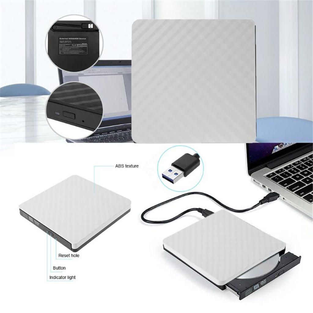 External USB 30 CDDVD Drive ROM Rewriter  For Laptop Desktop