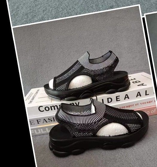 Mesh Ladies Sandals Black