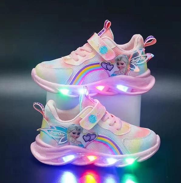 Kids Girls Breathable Casual Sneakers Sport Running Shoes Teen Flat Outdoor Shoes