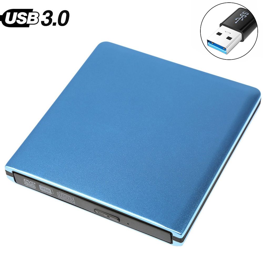 For Laptop PC Win XP/7/8/10 HP ASUS USB 3.0 External DVD Player 8X DVD-ROM Combo Reader 24X CD-R Burner Slim Optical Drive