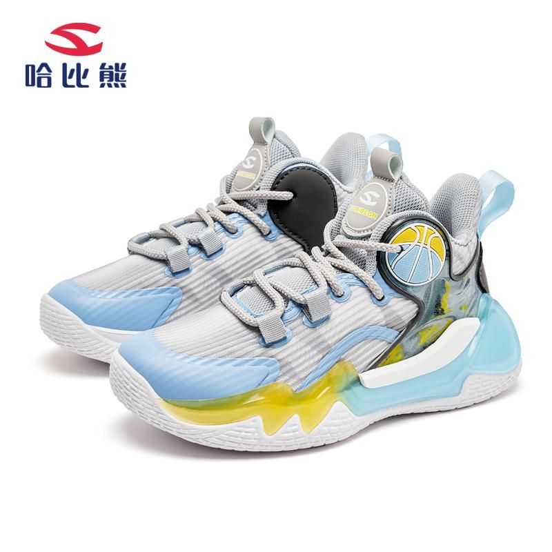 Boys Basketball Shoes Breathable Sneakers Blue