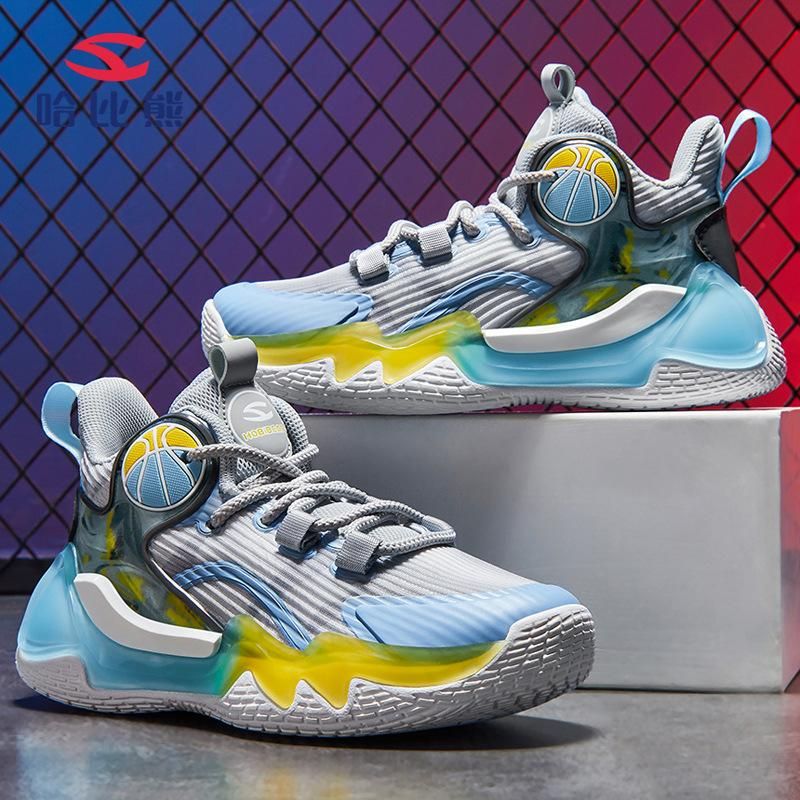 Boys Basketball Shoes Breathable Sneakers Blue