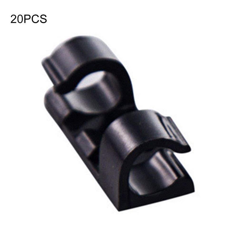 20Pcs Self-Adhesive Cable Clips Organizer Wire Ties Cord
