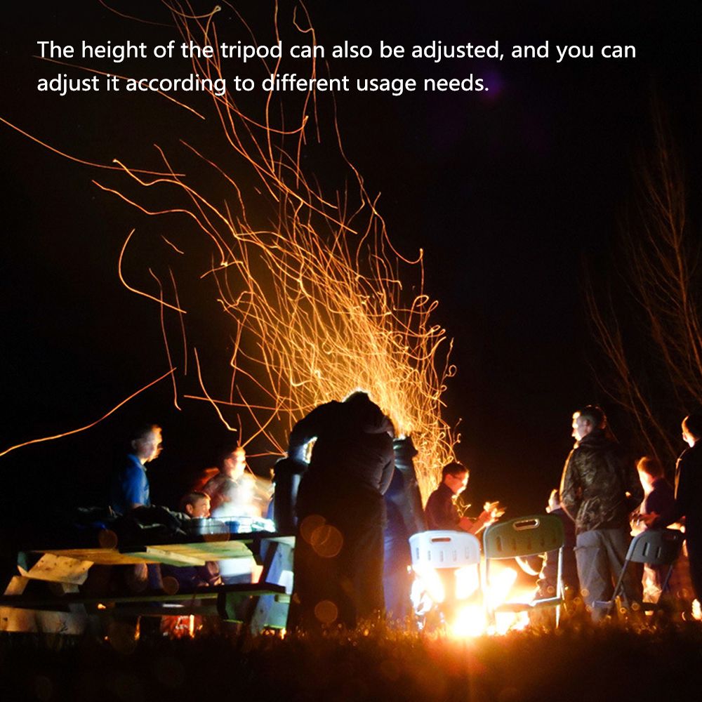 Outdoor Fire Pit Tripod Portable Length Adjustable For