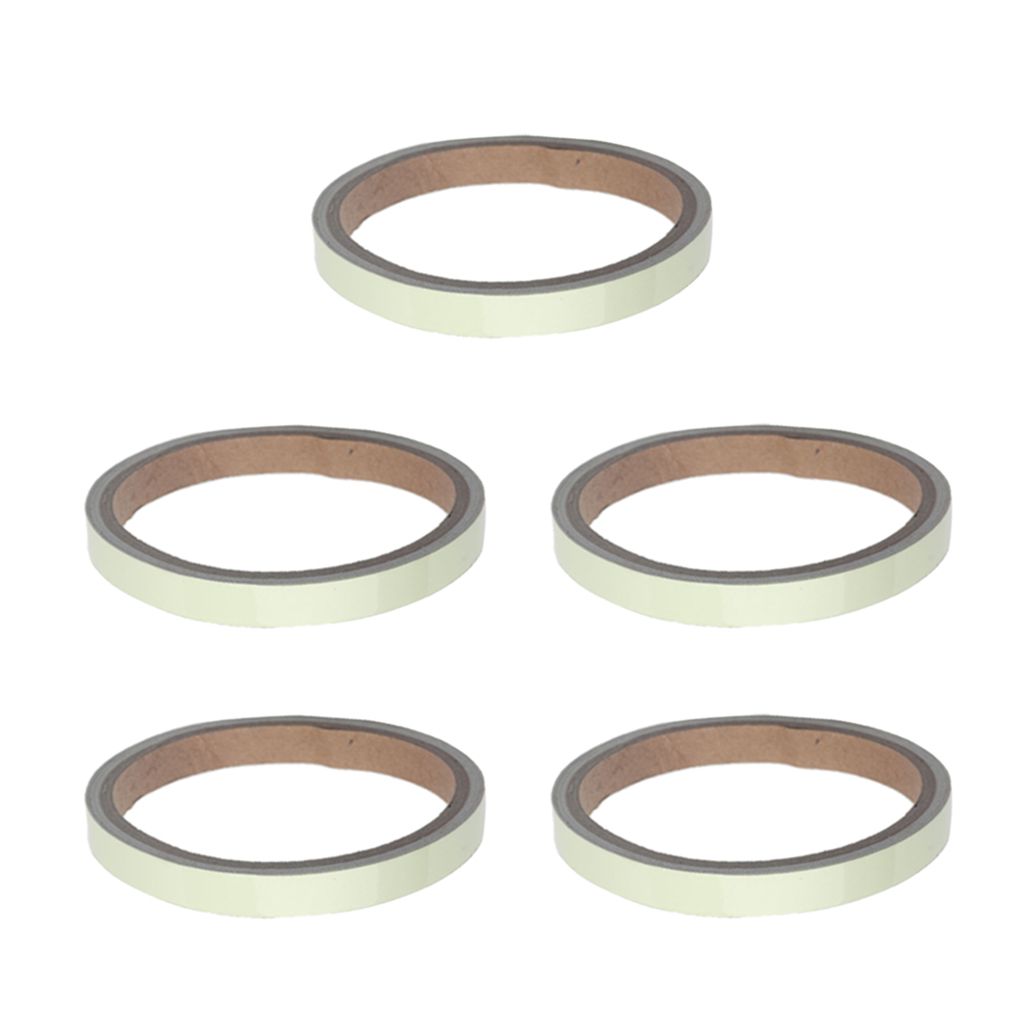 5 Rolls Of Glow In The Dark Self-adhesive Tape