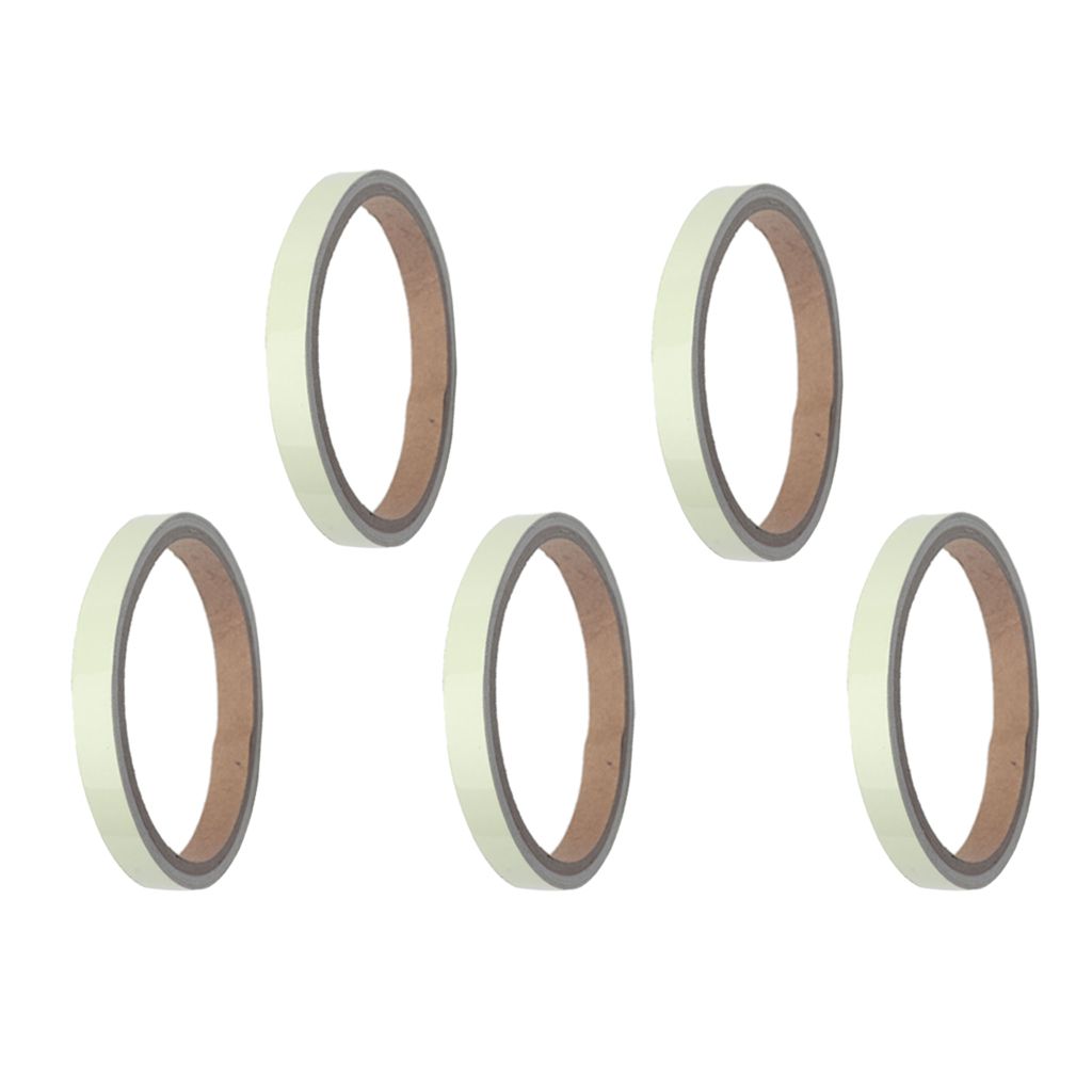 5 Rolls Of Glow In The Dark Self-adhesive Tape