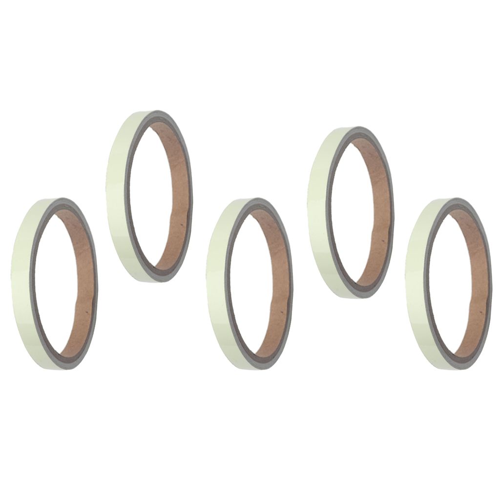 5 Rolls Of Glow In The Dark Self-adhesive Tape