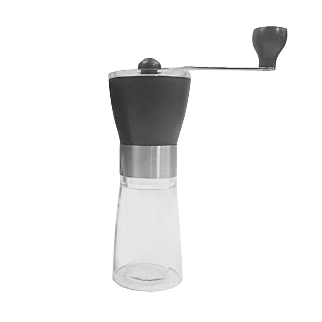 Hand-Ground Coffee Mill, Manual Coffee Grinder, Stainless Steel &