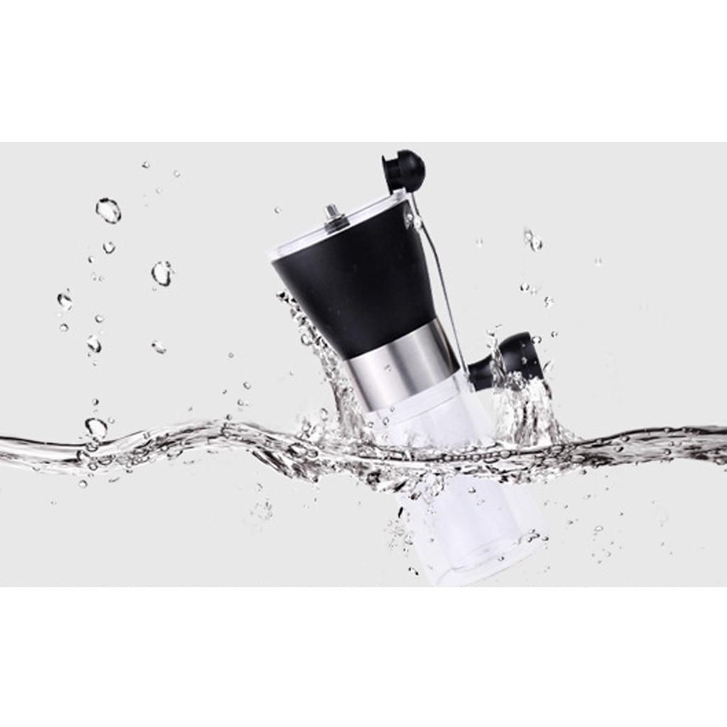 Hand-Ground Coffee Mill, Manual Coffee Grinder, Stainless Steel &