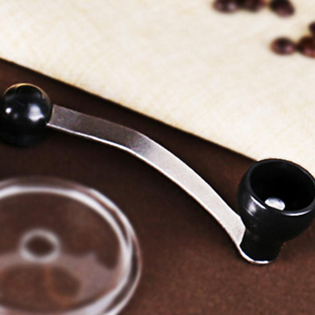 Hand-Ground Coffee Mill, Manual Coffee Grinder, Stainless Steel &