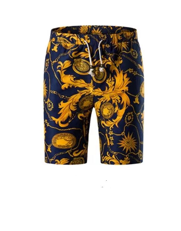 {MijaGrace} Men's Casual Floral Shirt & Shorts Set - Orange