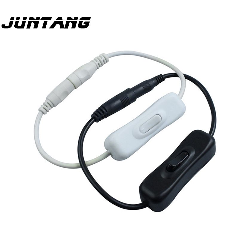 LED DC Connector Switch Wire Black White DC Light Bar