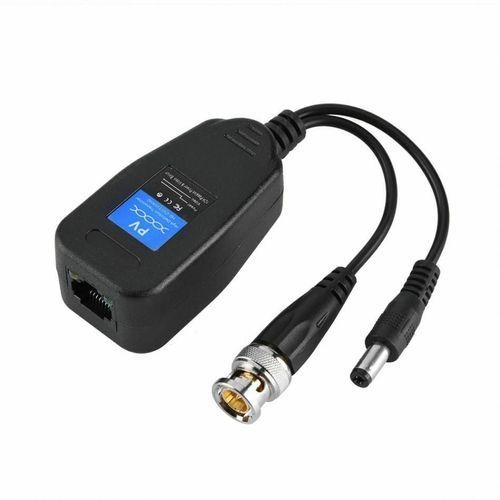 2Pairs Dc-8mhz Passive CCTV Coax Bnc Video Power Balun To Rj45