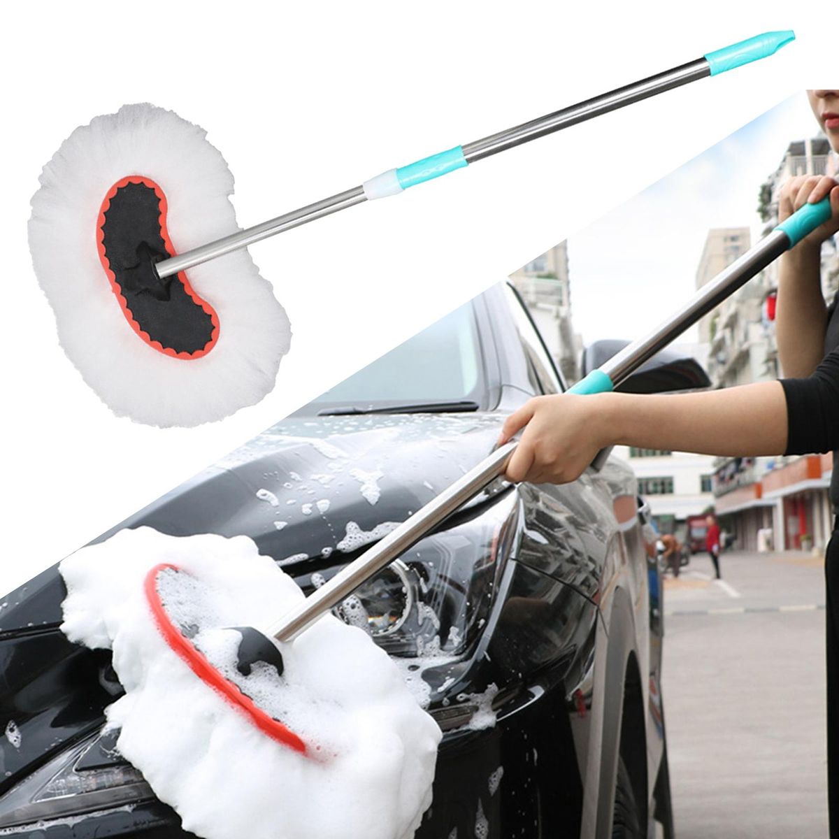 Rotatory Extension Pole Mop Floor Duster S Rod S Rod