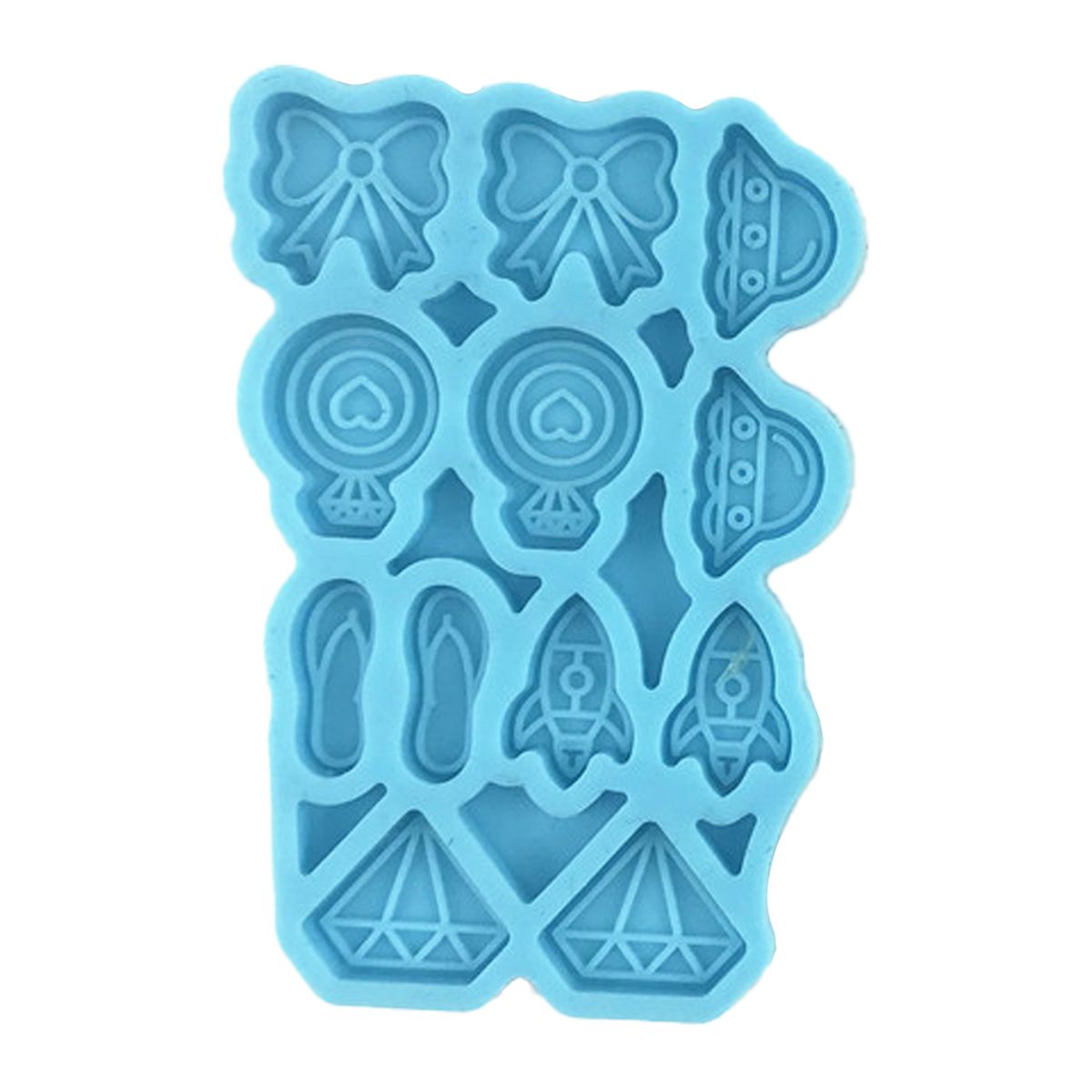 Diamond Mold Food Grade Compact Silicone Cake-Blue