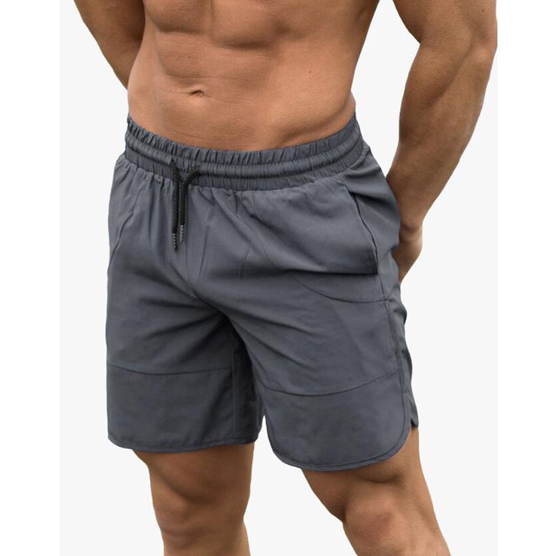 Running Shorts Men Gym Sport Shorts Fitness Training Quick Dry Short Pants High Quty Mens Workout Sport Shorts Beach-Red No Logo