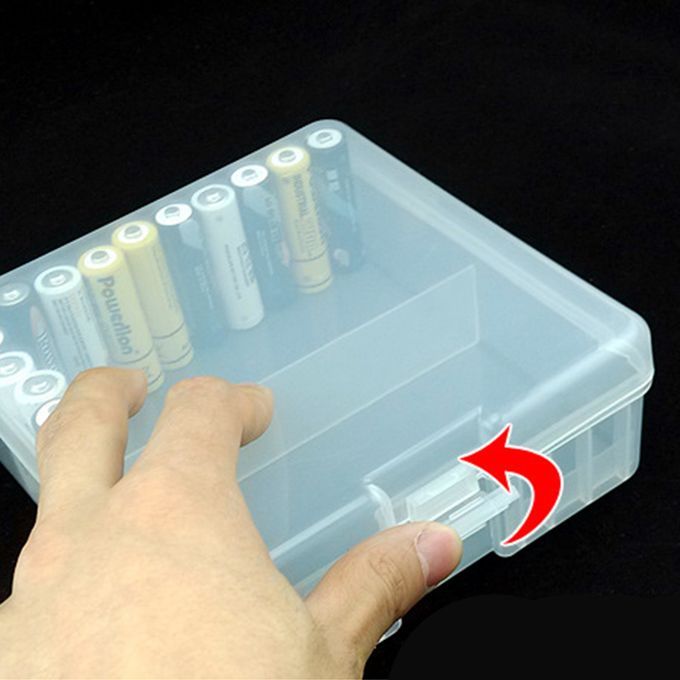 Battery Storage Case Holder Box Hard Plastic Rechargeable For 100 X AA
